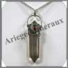 QUARTZ FUME (Cabochon Grenat) - Pendentif  