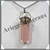 QUARTZ ROSE (Cabochon Citrine) - Pendentif Espagnol Antique - 50 mm - C001 Brsil