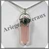 QUARTZ ROSE (Cabochon Labradorite) - Pendentif Espagnol Antique - 45 mm - C003 Brsil