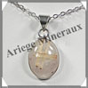 QUARTZ RUTILE - Pendentif Argent - Ovale - 18x13 mm - W001 Brsil