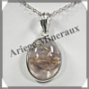 QUARTZ RUTILE - Pendentif Argent - Ovale - 22x17 mm - W002 Brsil