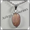 QUARTZ RUTILE - Pendentif Argent - Ovale - 17x10 mm - W005 Brsil