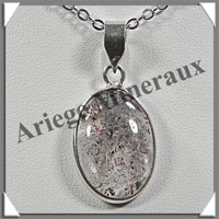 QUARTZ SEVEN - Pendentif Argent - Ovale - 20x13mm - W001