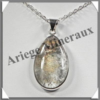 QUARTZ SEVEN - Pendentif Argent - Goutte - 30w18 - W002