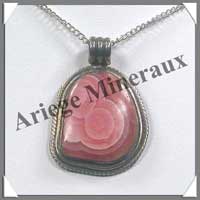 RHODOCHROSITE - Pendentif Argent - Free Form - 35 mm - A003