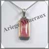 RHODOCHROSITE - Pendentif Argent - Rectangle - 30 mm - C002 Prou
