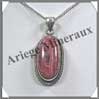 RHODOCHROSITE - Pendentif Argent - Ovale - 35 mm - P021 Prou