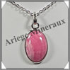 RHODOCHROSITE - Pendentif Argent - Ovale - 20x15 mm - W001 Argentine