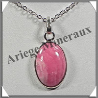 RHODOCHROSITE - Pendentif Argent - Ovale - 20x15 mm - W001