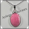 RHODOCHROSITE - Pendentif Argent - Ovale - 25x19 mm - W002 Argentine