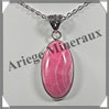 RHODOCHROSITE - Pendentif Argent - Ovale - 30x15 mm - W003 Argentine