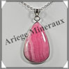 RHODOCHROSITE - Pendentif Argent - Goutte - 35x25 mm - W004 Argentine