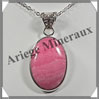 RHODOCHROSITE - Pendentif Argent - Ovale - 30x20 mm - W005 Argentine