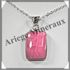 RHODOCHROSITE - Pendentif Argent - Rectangle - 20x15 mm - W006 Argentine