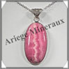 RHODOCHROSITE - Pendentif Argent - Ovale - 35x20 mm - W007 Argentine