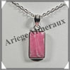 RHODOCHROSITE - Pendentif Argent - Rectangle - 18x10 mm - W009 Argentine