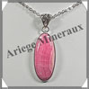 RHODOCHROSITE - Pendentif Argent - Ovale - 32x14 mm - W010 Argentine