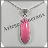 RHODOCHROSITE - Pendentif Argent - Ovale - 35x13 mm - W012 Argentine