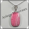 RHODOCHROSITE - Pendentif Argent - Rectangle - 35x20 mm - W013 Argentine