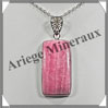 RHODOCHROSITE - Pendentif Argent - Rectangle - 38x20 mm - W014 Argentine