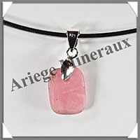 RHODOCHROSITE - Pendentif Argent - Rectangle - 20x12 mm - W018