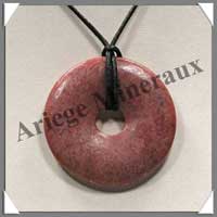 RHODONITE - Pendentif Donut 45 mm - A045