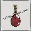 RUBIS Facet - Pendentif Argent - Goutte - 15x10 mm - P002 Npal