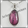 RUBIS - Pendentif Argent - Ovale - 30x15 mm - W001 Inde