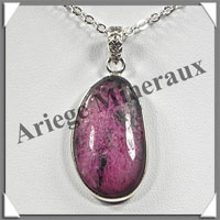 RUBIS - Pendentif Argent - Ovale - 30x15 mm - W001