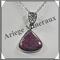 RUBIS - Pendentif Argent - Triangle - 22x22 mm - W007
