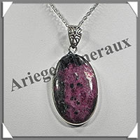 RUBIS - Pendentif Argent - Ovale - 40x25 mm - W011