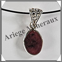 RUBIS - Pendentif Argent - Ovale - 15x10 mm - W014