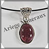 RUBIS - Pendentif Argent - Ovale - 15x12 mm - W016 Inde