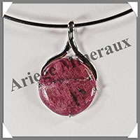 RUBIS - Pendentif Argent - Rond - Diamtre : 25 mm - W020