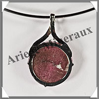 RUBIS - Pendentif Argent - Rond - Diamtre : 25 mm - W020