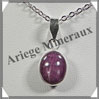 RUBIS Etoil - Pendentif Argent - Ovale - 15x11 mm - W002 Inde
