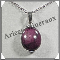 RUBIS Etoil - Pendentif Argent - Ovale - 20x16 mm - W004
