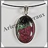 RUBIS (Zoizite) - Pendentif Argent - Ovale - 32x20 mm - W018 Tanzanie