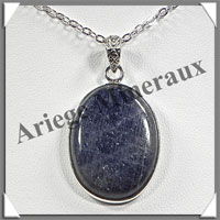 SAPHIR - Pendentif Argent - Ovale - 25x20 mm - W002