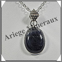 SAPHIR - Pendentif Argent - Ovale - 19x14 mm - W005
