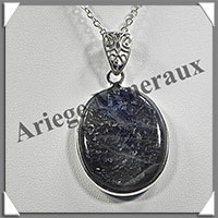SAPHIR - Pendentif Argent - Ovale - 33x25 mm - W011
