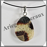 SEPTARIA - Pendentif Argent - Goutte - 30x22 mm - W001