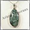 SERAPHINITE - Pendentif Argent - Ovale - 65 mm - C003 Russie