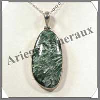 SERAPHINITE - Pendentif Argent - Ovale - 65 mm - C003