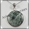 SERAPHINITE - Pendentif Argent - Rond - Diamtre : 35 mm - W001 Russie