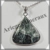 SERAPHINITE - Pendentif Argent - Goutte - 35x30 mm - W005 Russie