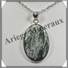 SERAPHINITE - Pendentif Argent - Ovale - 31x21 mm - W007 Russie