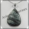 SERAPHINITE - Pendentif Argent - Goutte - 42x32 mm - W008 Russie