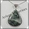 SERAPHINITE - Pendentif Argent - Goutte - 45x35 mm - W009 Russie