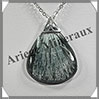 SERAPHINITE - Pendentif Argent - Goutte - 40x30 mm - W010 Russie